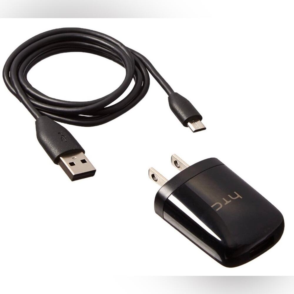 OEM HTC USB Travel Charger Adapter w/ Micro USB cable